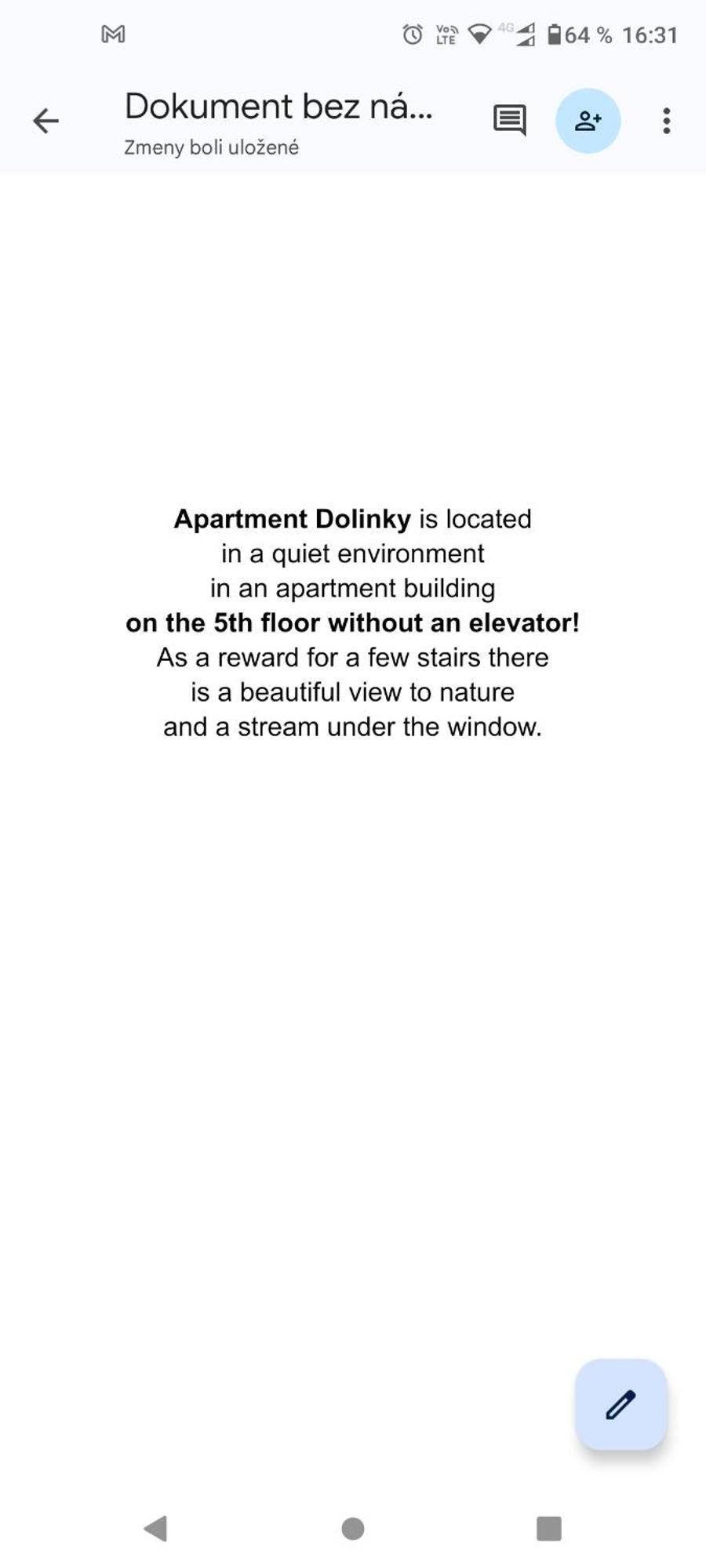 Apartman Dolinky Vyhne Bagian luar foto